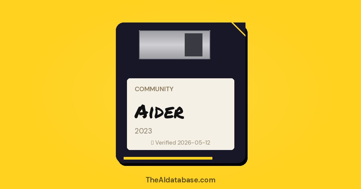 Aider floppy-disk dossier card
