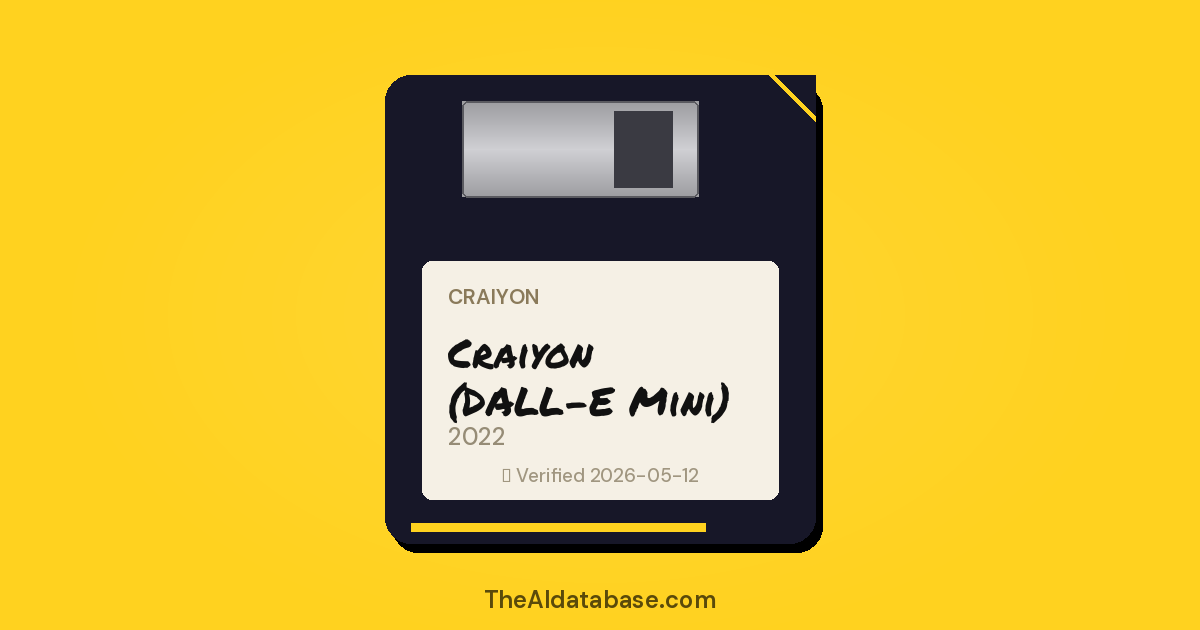 Craiyon (DALL-E Mini) floppy-disk dossier card