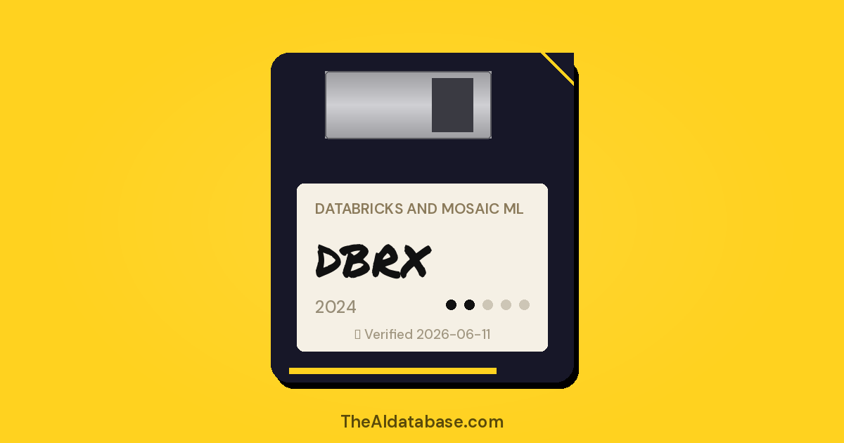 DBRX floppy-disk dossier card