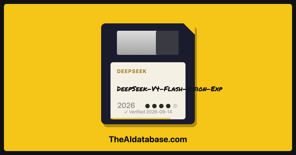 DeepSeek-V4-Flash-Vision-Exp floppy-disk dossier card