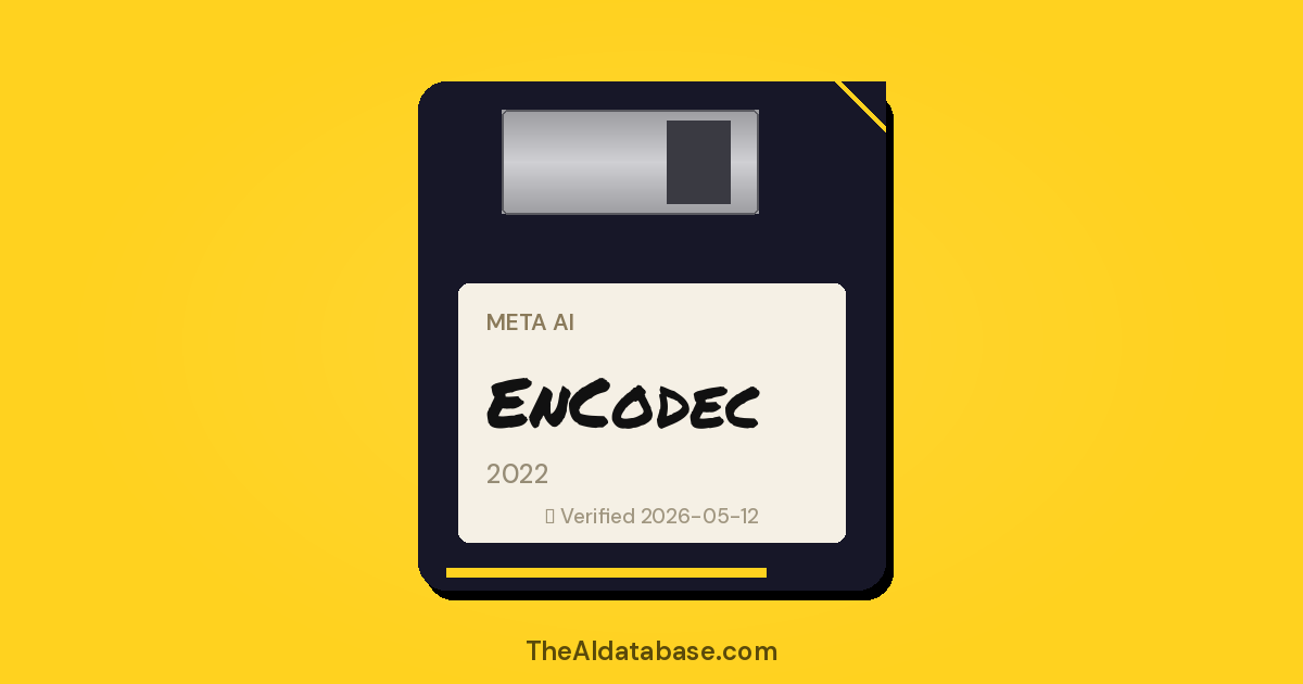 EnCodec floppy-disk dossier card