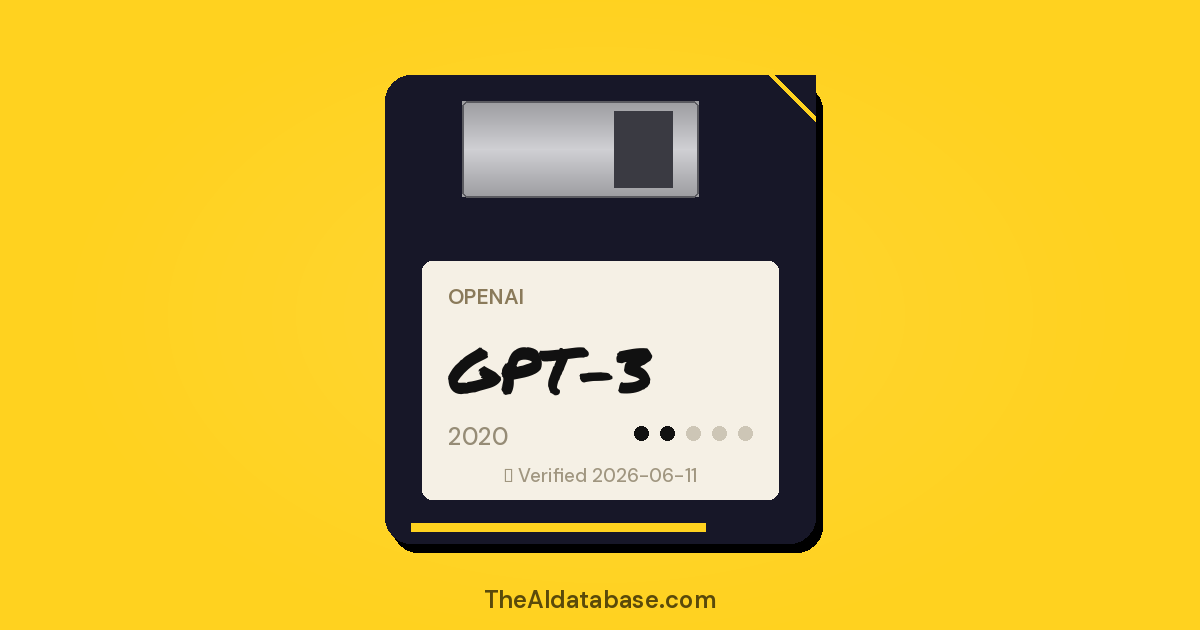 GPT-3 floppy-disk dossier card