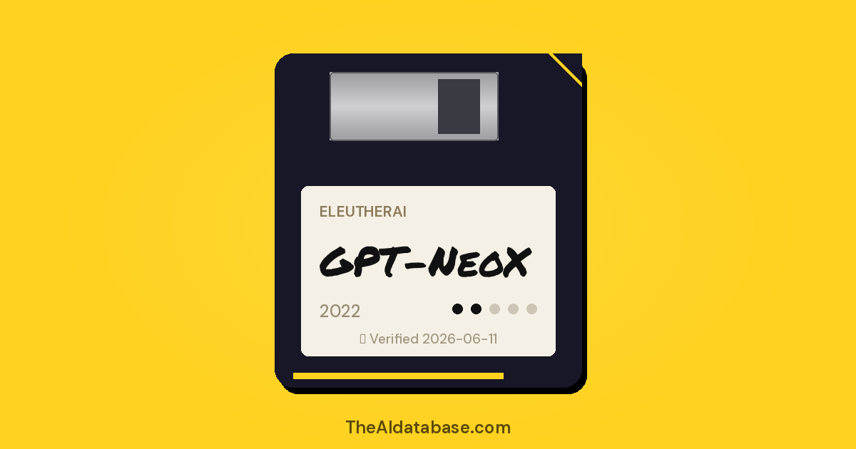 GPT-NeoX floppy-disk dossier card