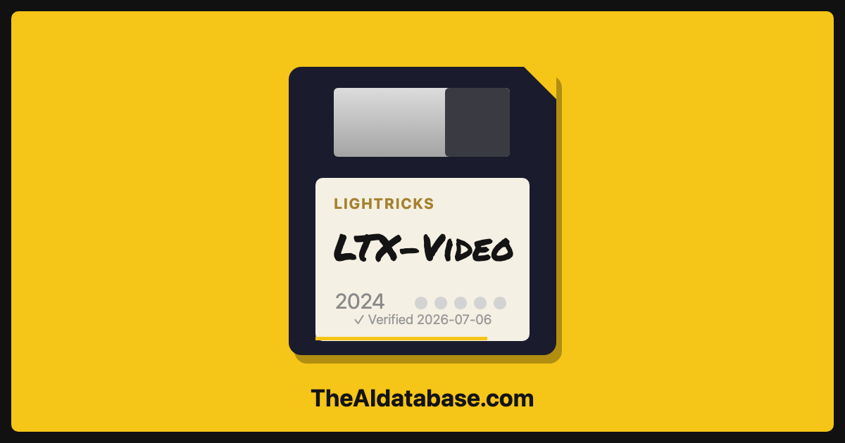 LTX-Video floppy-disk dossier card