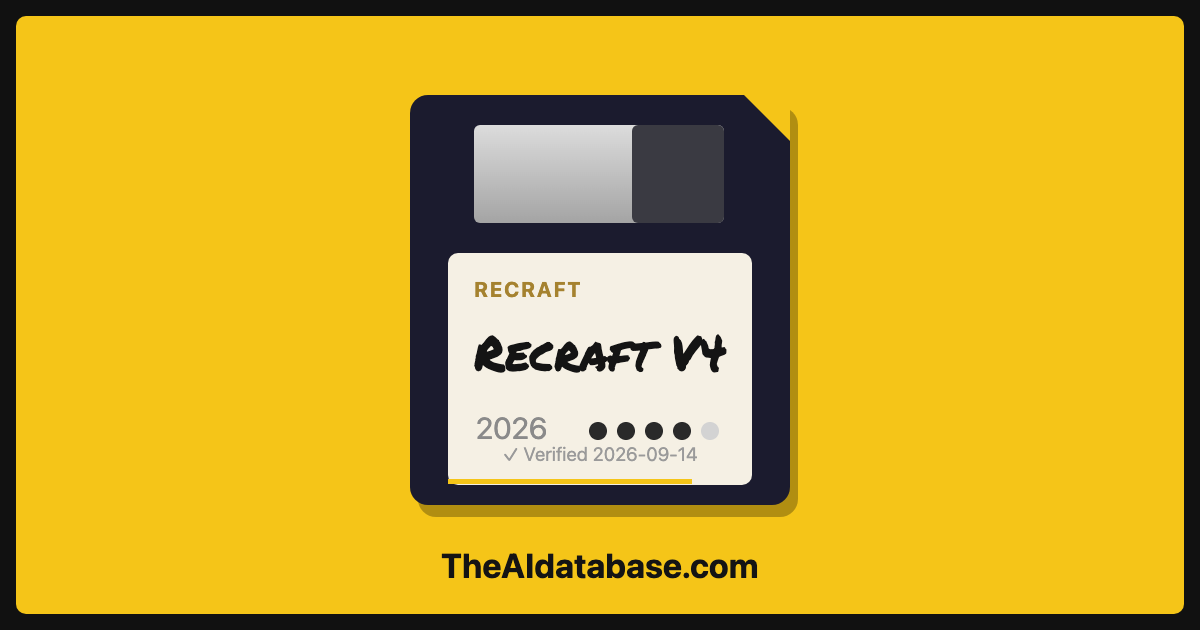 Recraft V4 floppy-disk dossier card