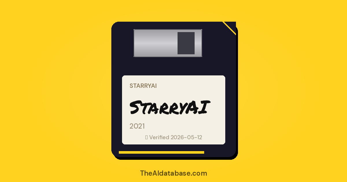 StarryAI floppy-disk dossier card