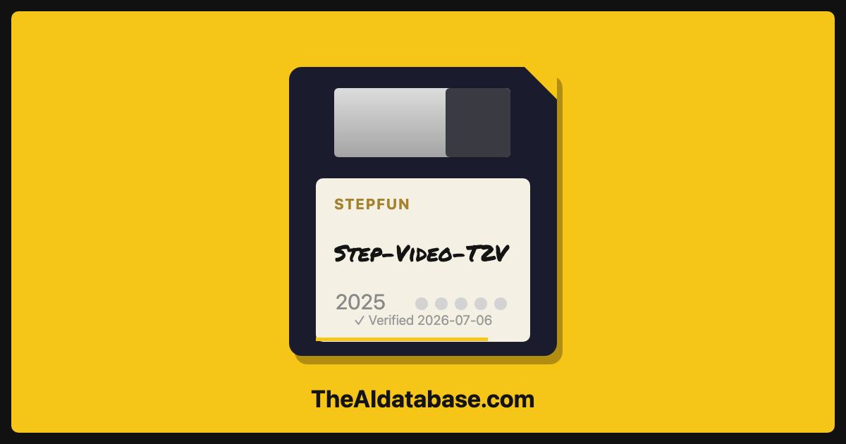 Step-Video-T2V floppy-disk dossier card